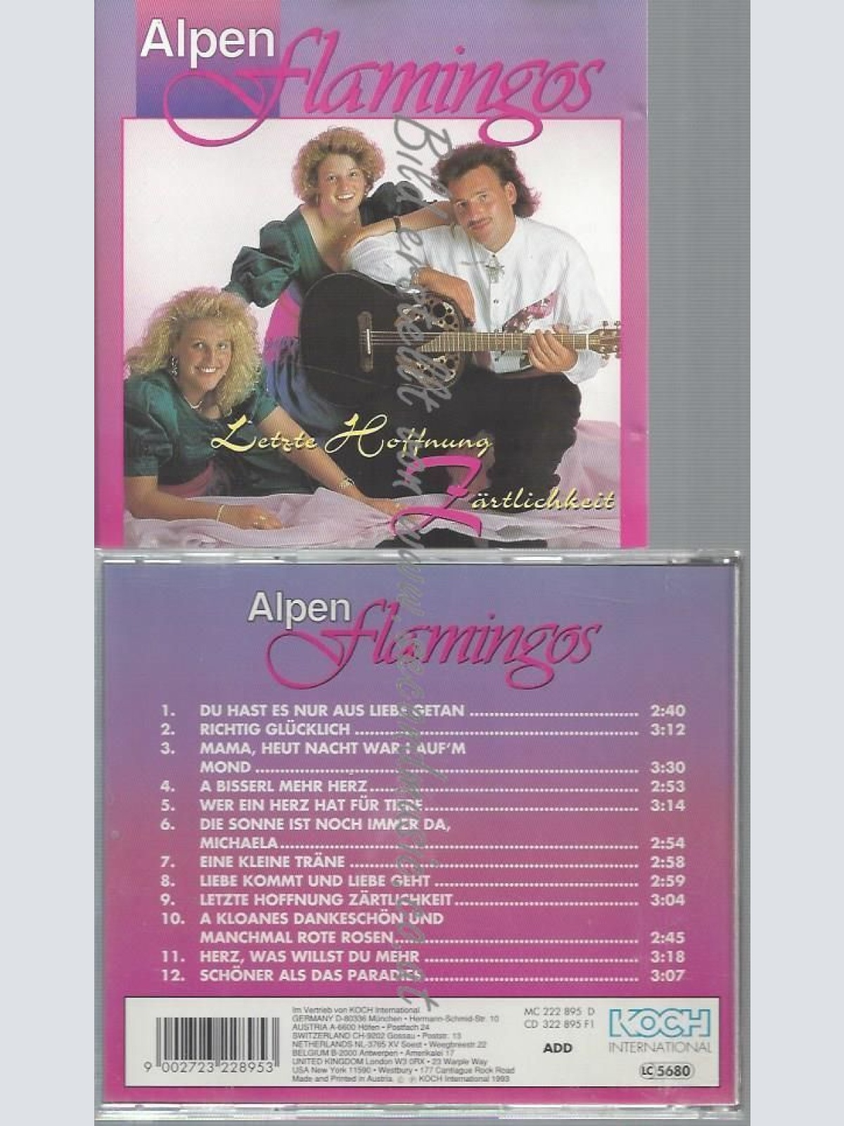 CD--ALPENFLAMINGOS--LETZTE HOFFNUNG ZÄRTLICHKEIT