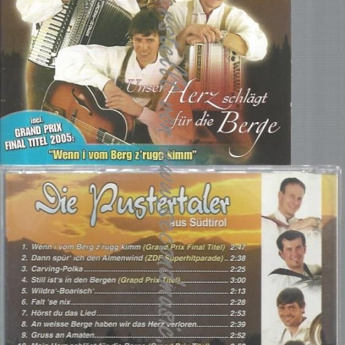 CD--DIE PUSTERTALER AUS SÜDTIROL--UNSER HERZ SCHLÄGT FÜR DIE BERGE
