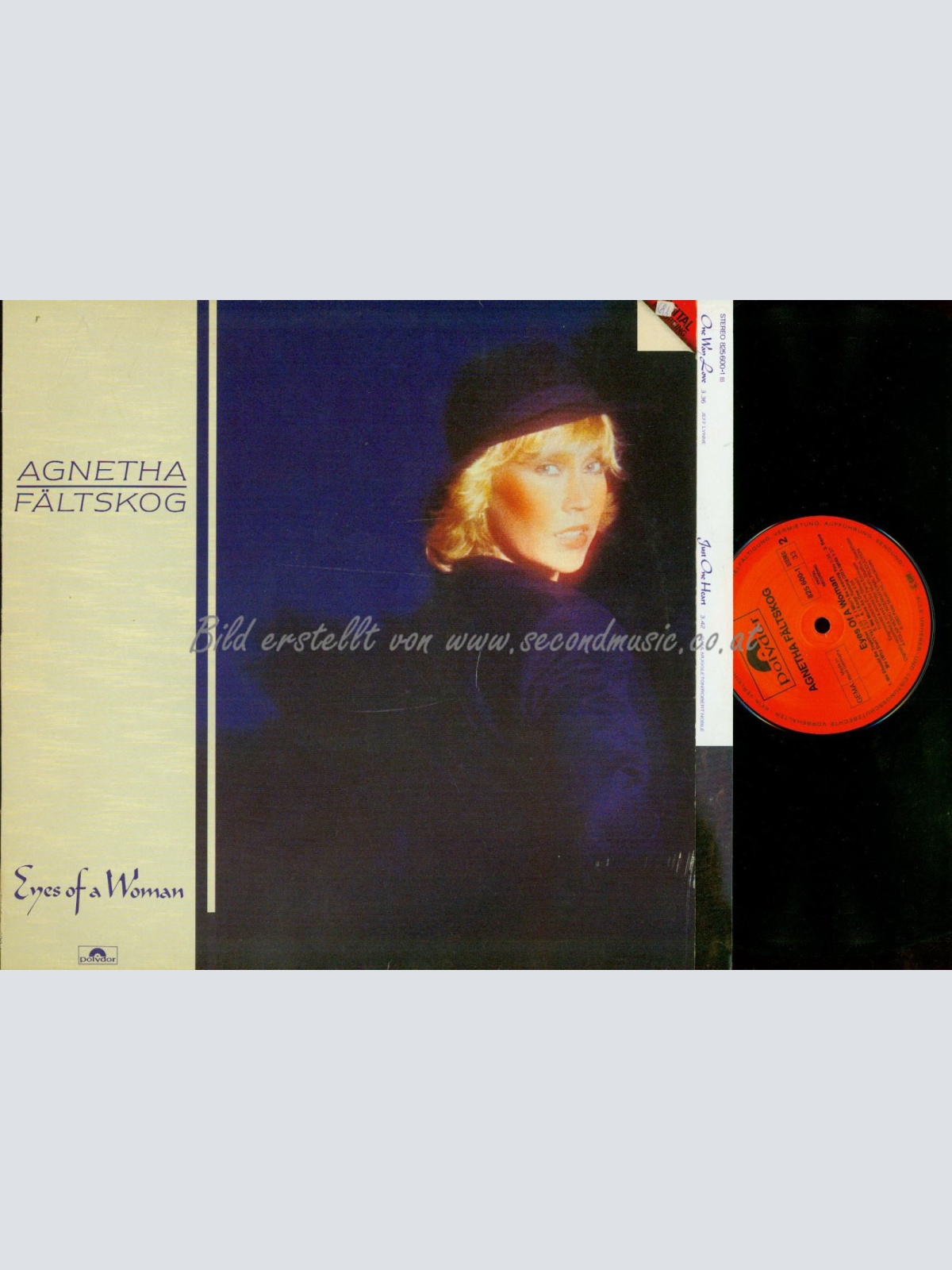 LP--AGNETHA FÄLTSKOG  EYES OF A WOMAN / OIS