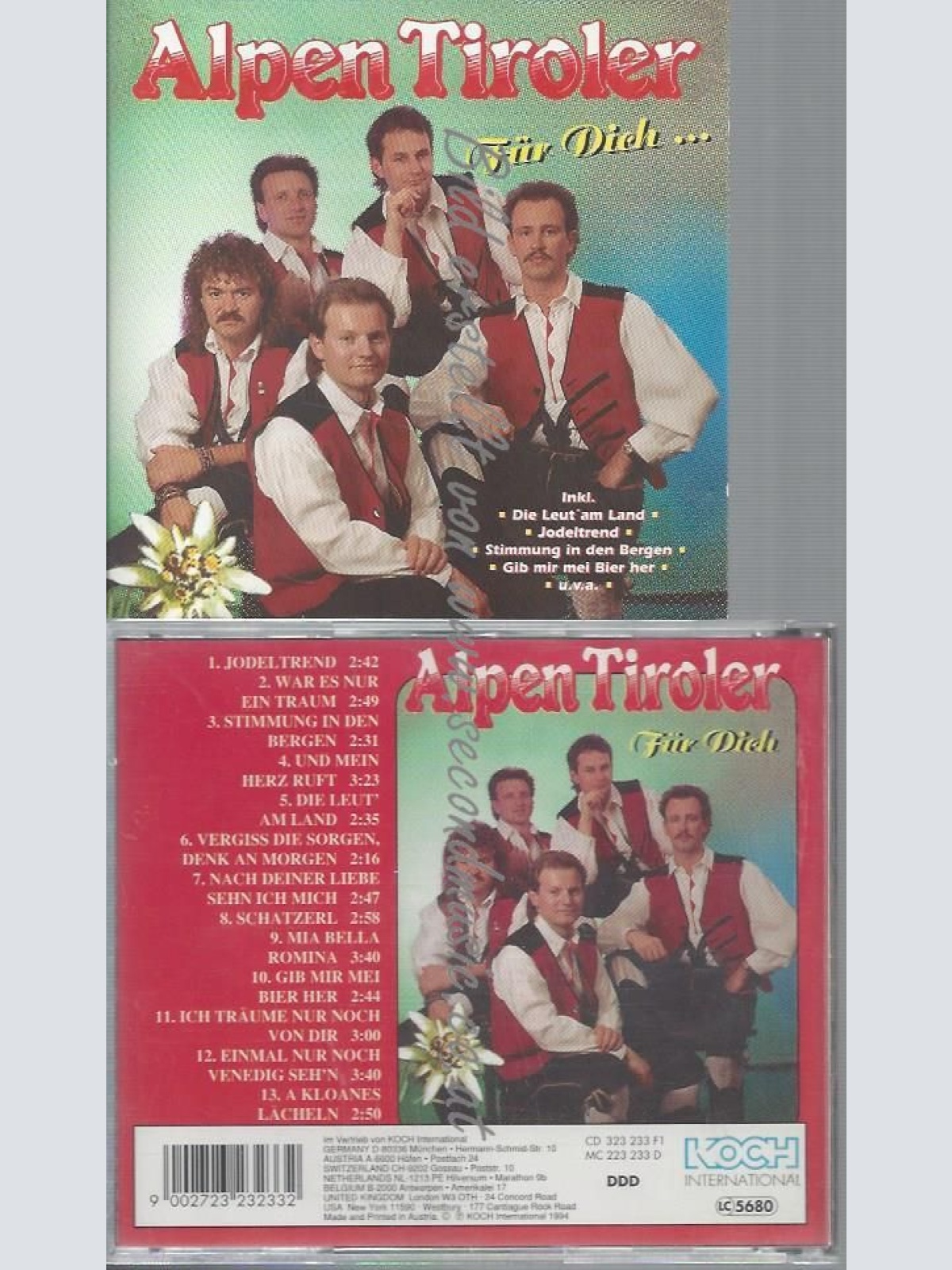CD--ALPEN TIROLER--FÜR DICH