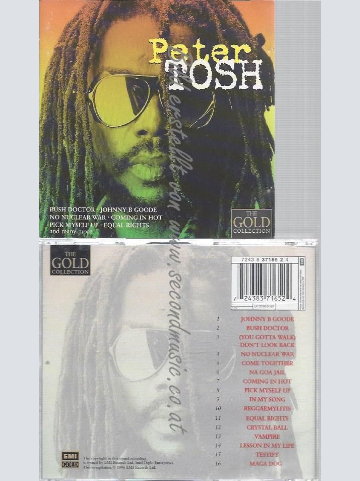 CD--PETER TOSH--THE GOLD COLLECTION