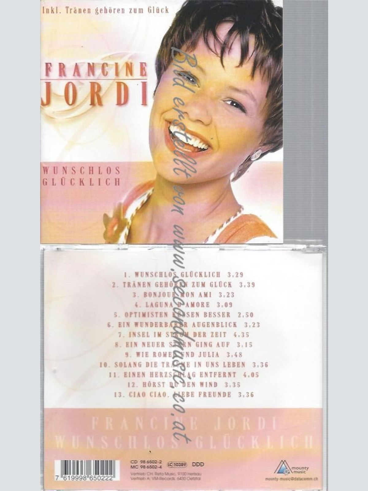 CD--FRANCINE JORDI--WUNSCHLOS GLÜCKLICH