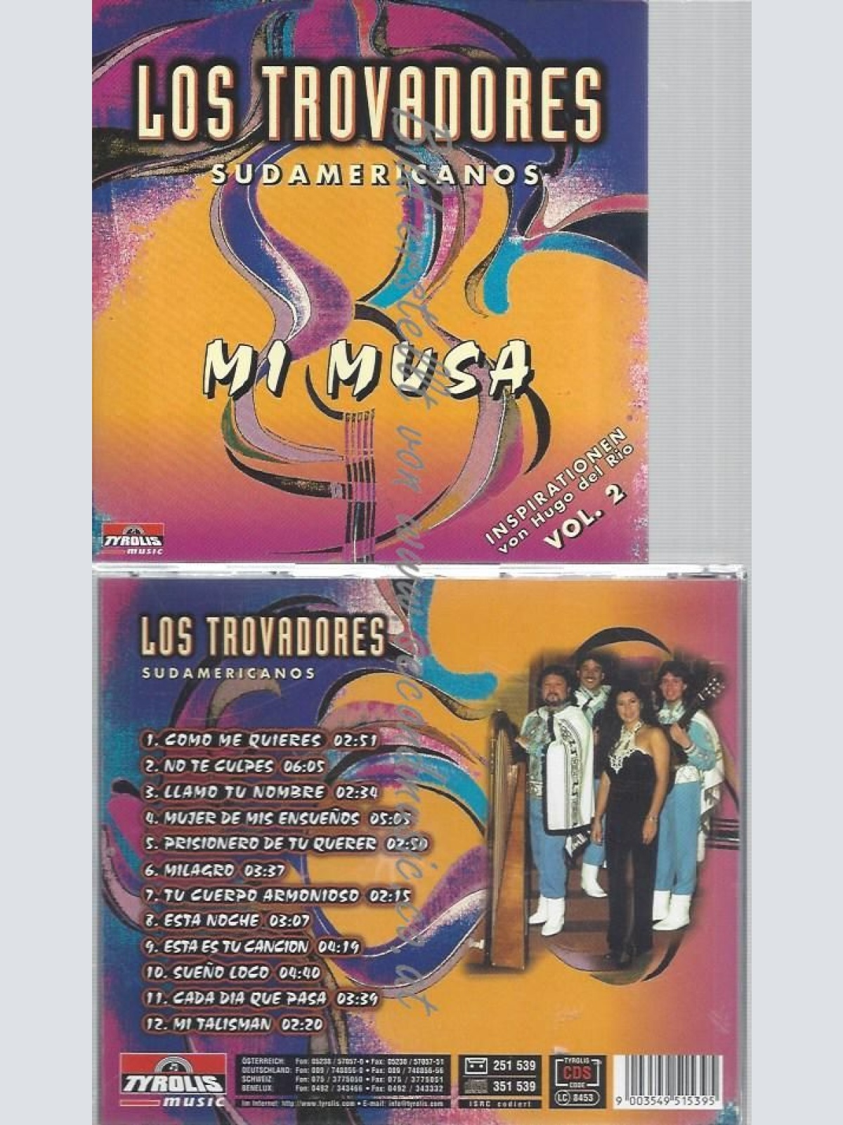 CD--VOL.2 / LOS TROVADORES SUDAMERICANOS--MI MUSA
