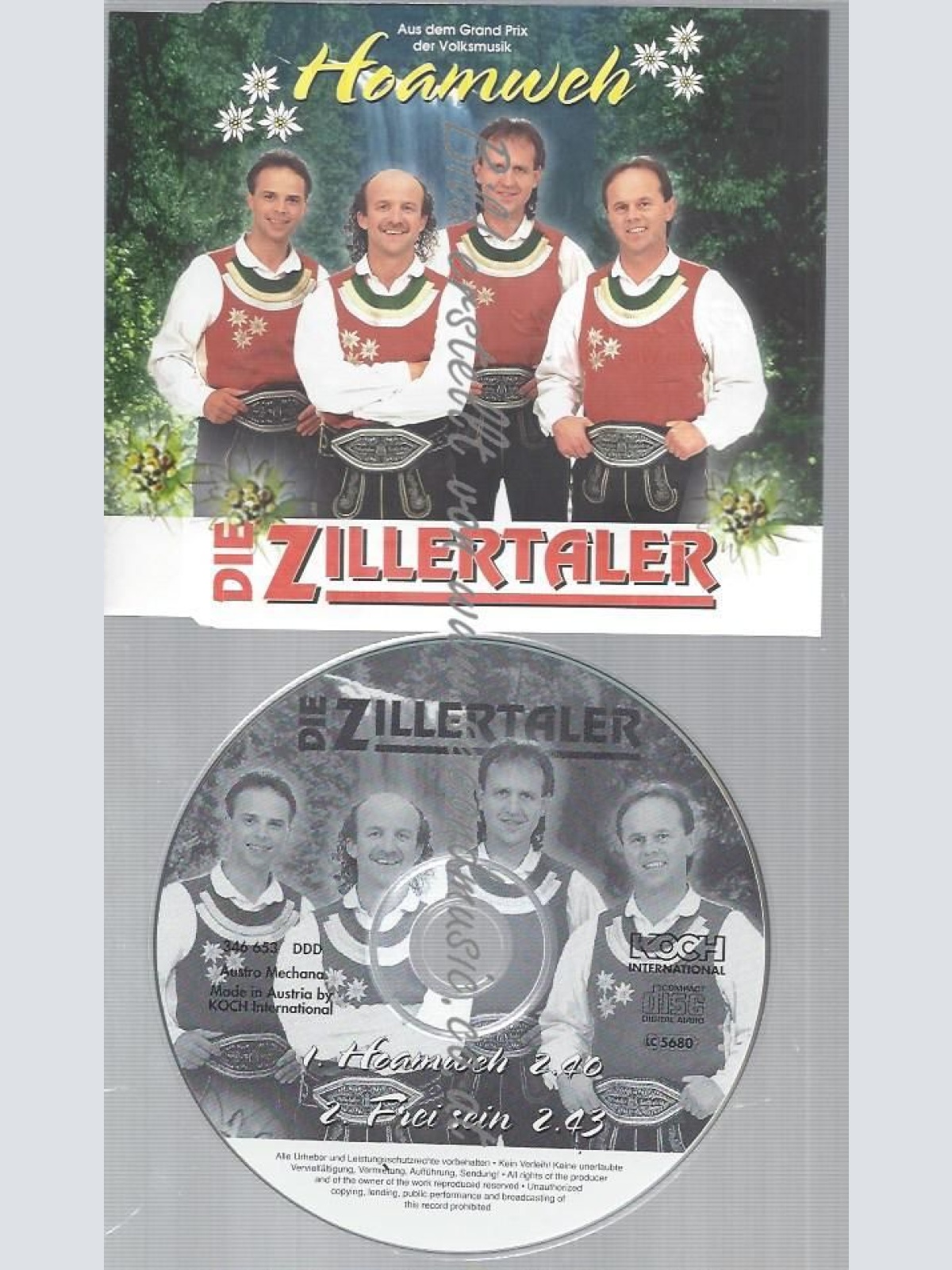 CD--ZILLERTALER,DIE--HOAMWEH