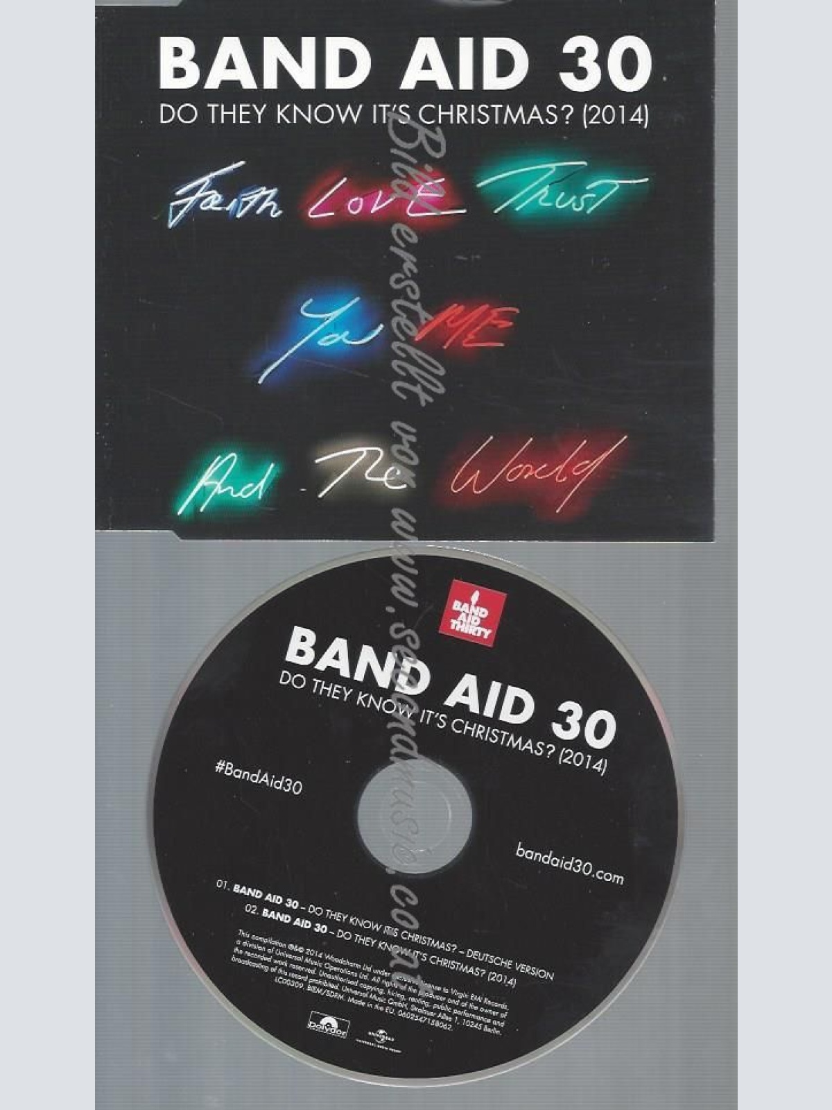 CD--BAND AID 30 --DO THEY KNOW IT'S CHRISTMAS? -GERMAN + UK VERSION-