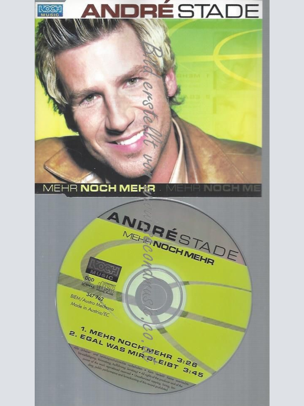 CD--  STADE,ANDRE--MEHR NOCH MEHR | SINGLE
