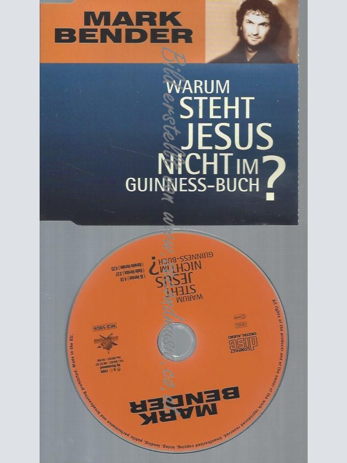 CD--BENDER,MARK--WARUM STEHT JESUS NICHT IM GUINNES-BUCH? | SINGLE