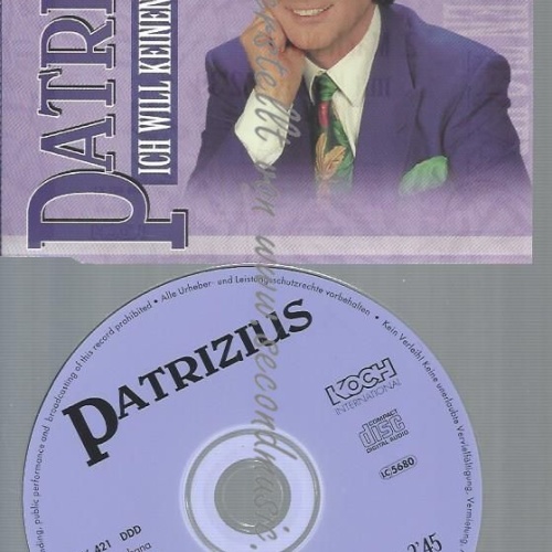 CD--PATRIZIUS--ICH WILL KEINEN TAG VERGESSEN