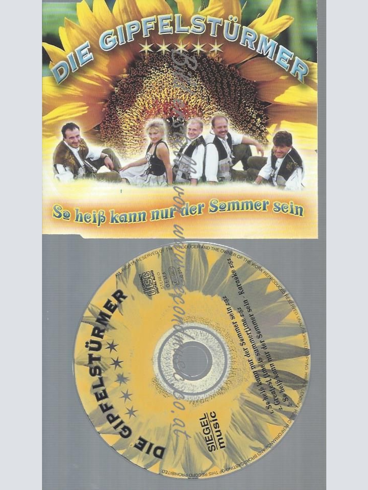 CD--GIPFELSTÜRMER--SO HEISS KANN NUR DER SOMMER SEIN -INCL. KARAOKE, -