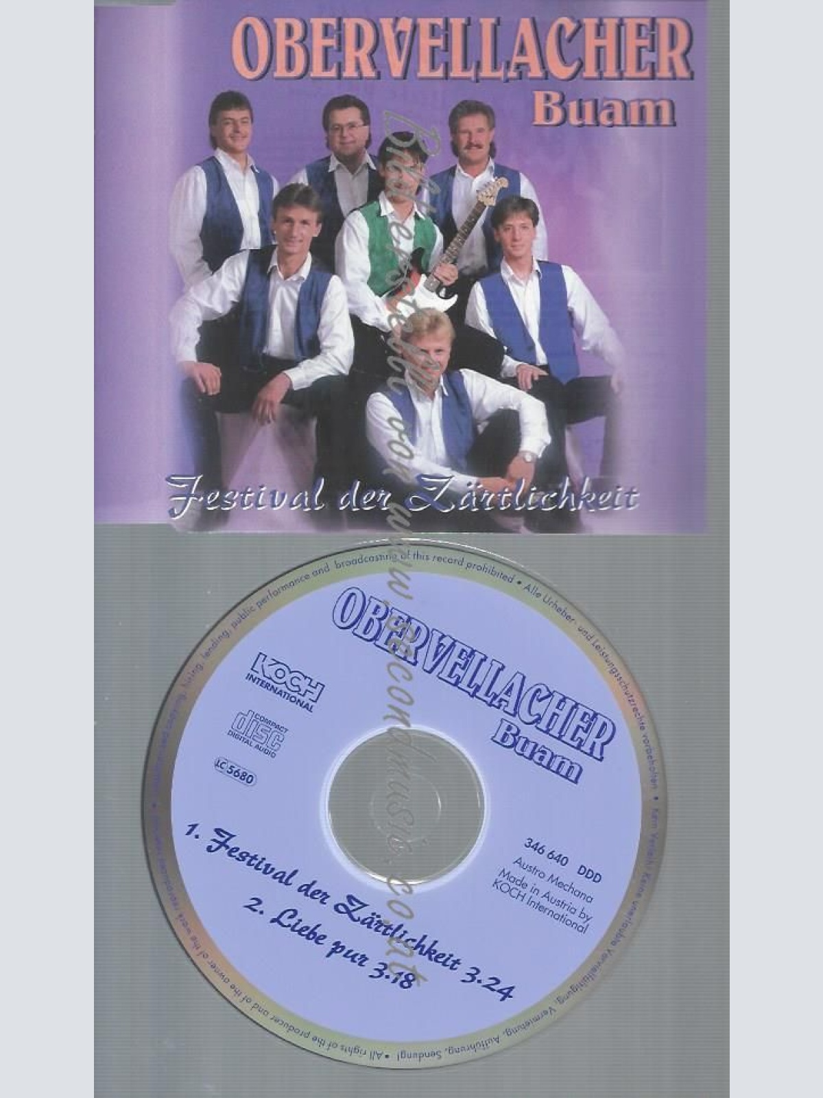 CD--OBERVELLACHER BUAM--FESTIVAL DER ZRTLICHKEIT