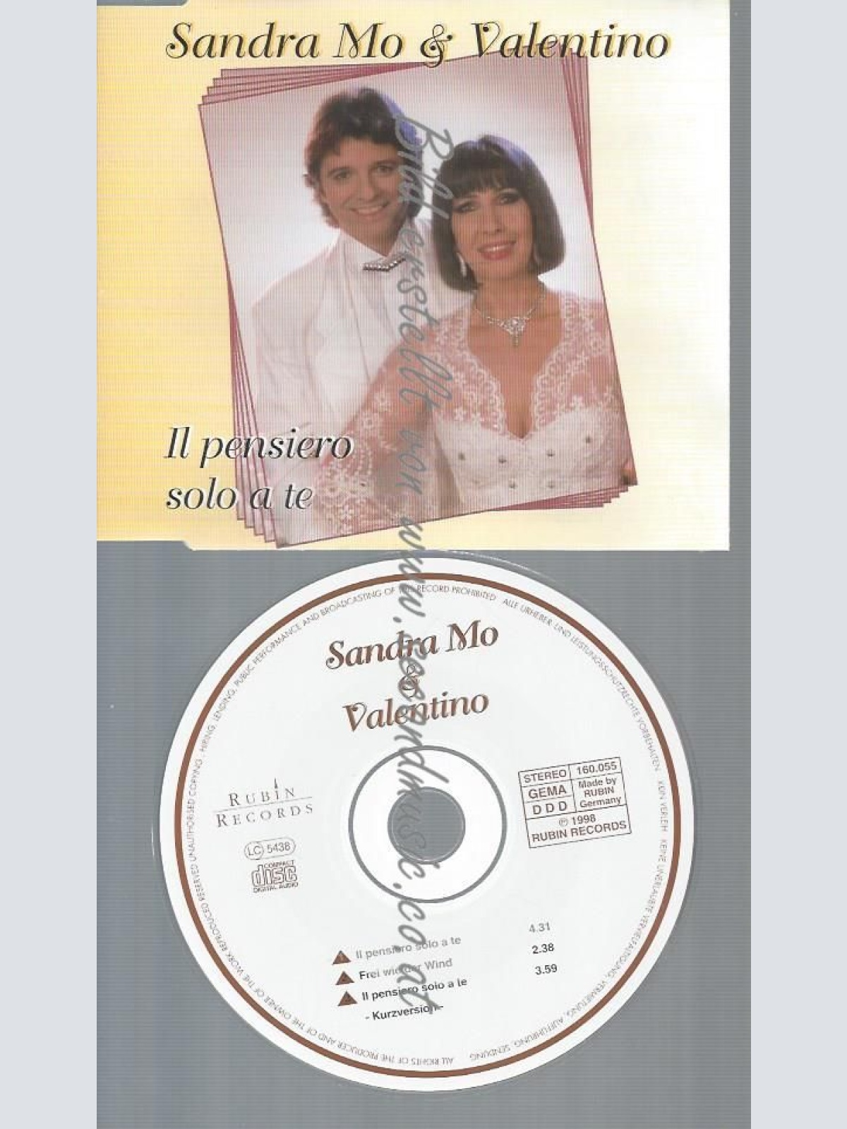 CD--SANDRA MO & VALENTINO--IL PENSIERO SOLO A TE