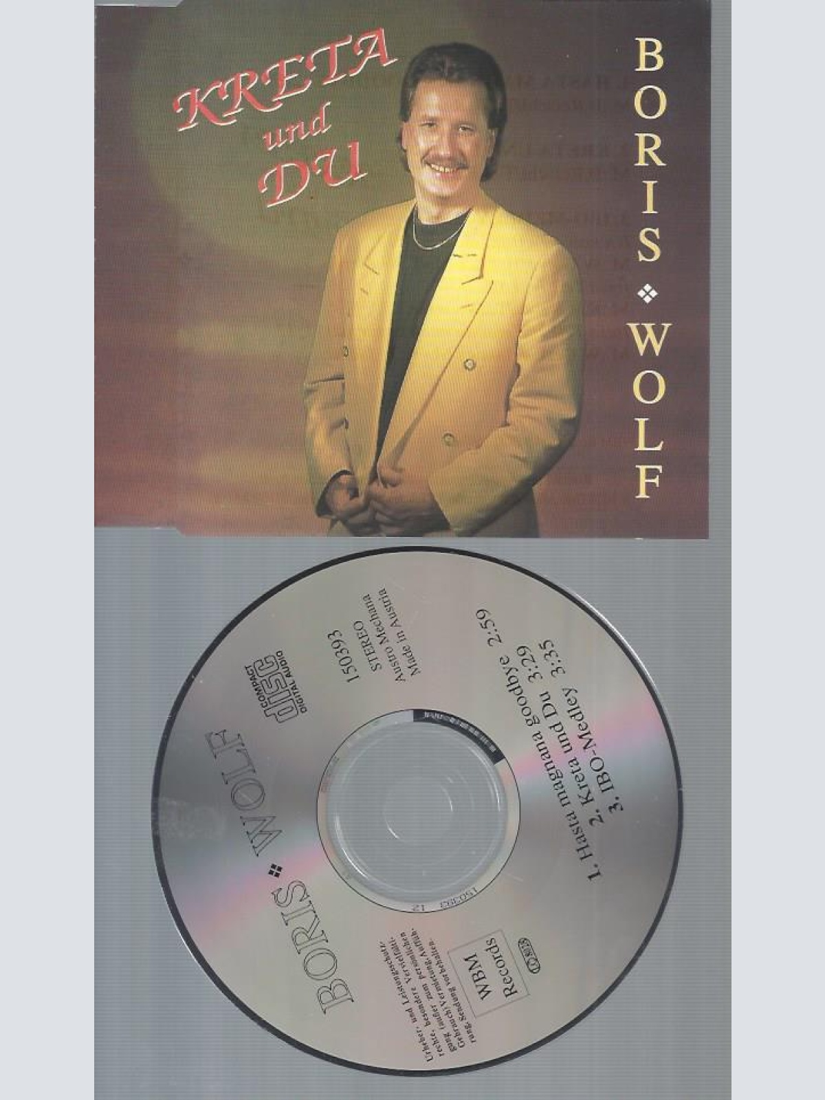 CD--BORIS WOLF KRETA UND DU