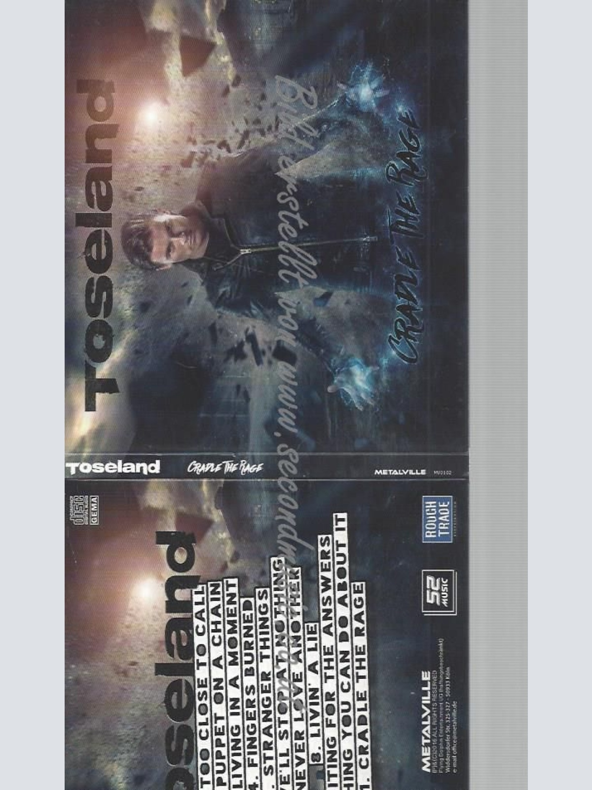 CD--TOSELAND--CRADLE THE RAGE