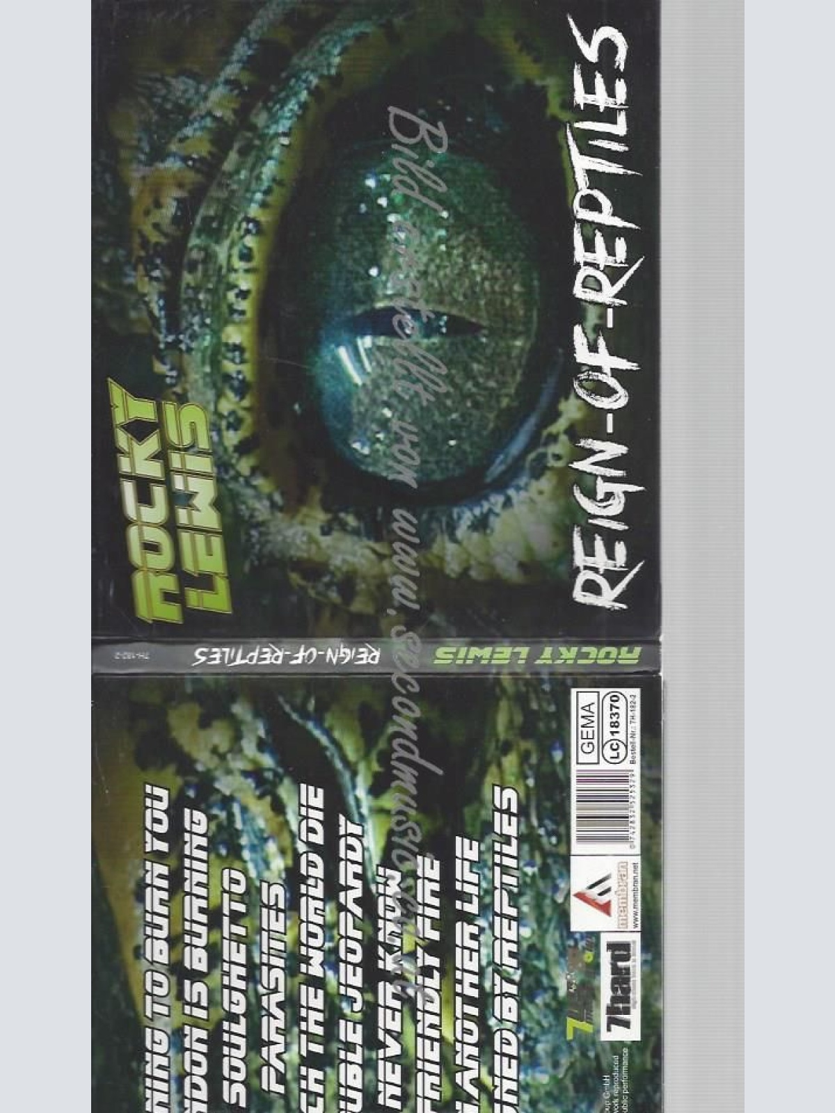 CD--ROCKY LEWIS--REIGN OF REPTILES