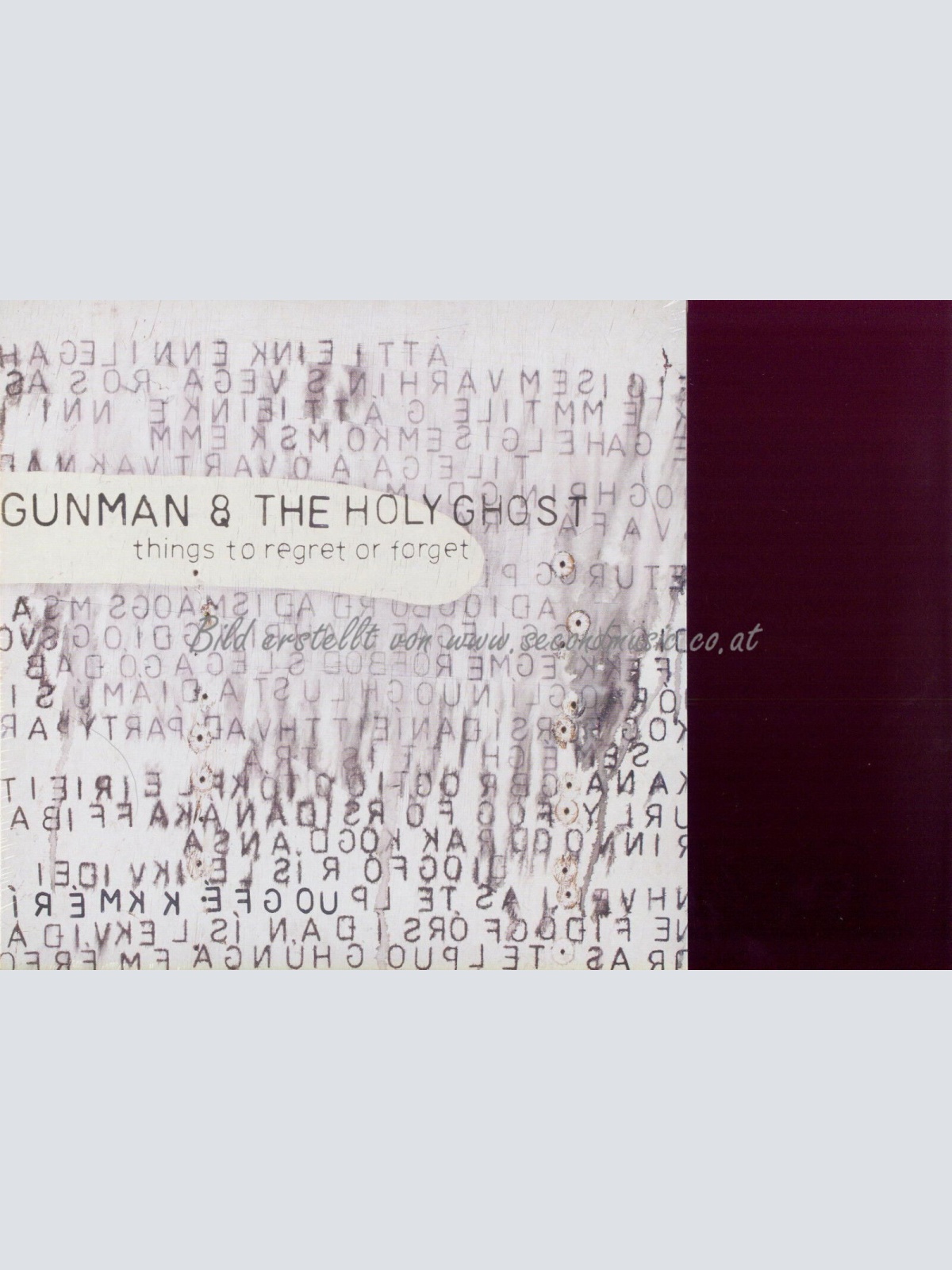 LP-- GUNMAN & THE HOLY GHOST THINGS TO REGRET OR FORGET   // NEW SEALED