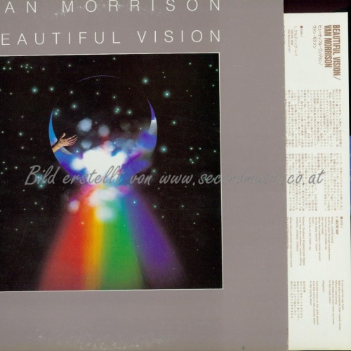 LP--VAN MORRISON //  BEAUTIFUL VISION //  JAPAN //  PROMO // 25PP-50 // NO OBI