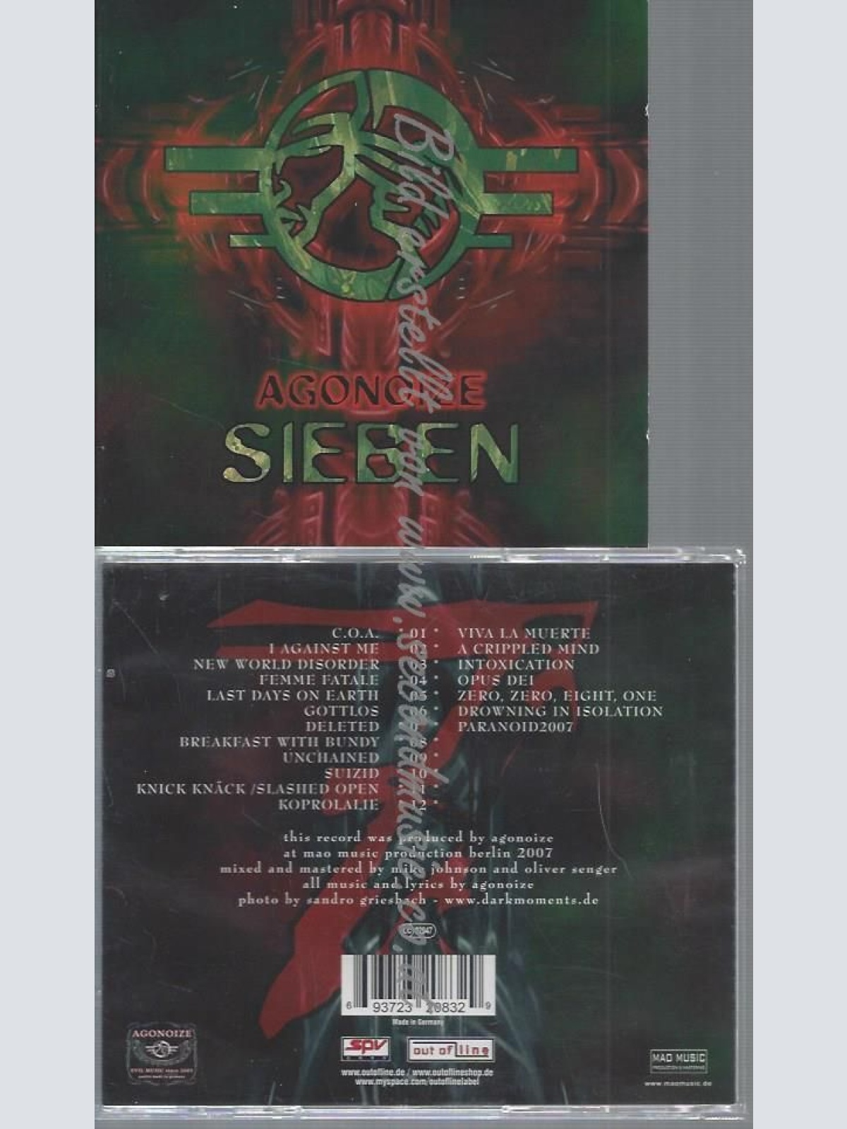 CD--AGONOIZE--SIEBEN