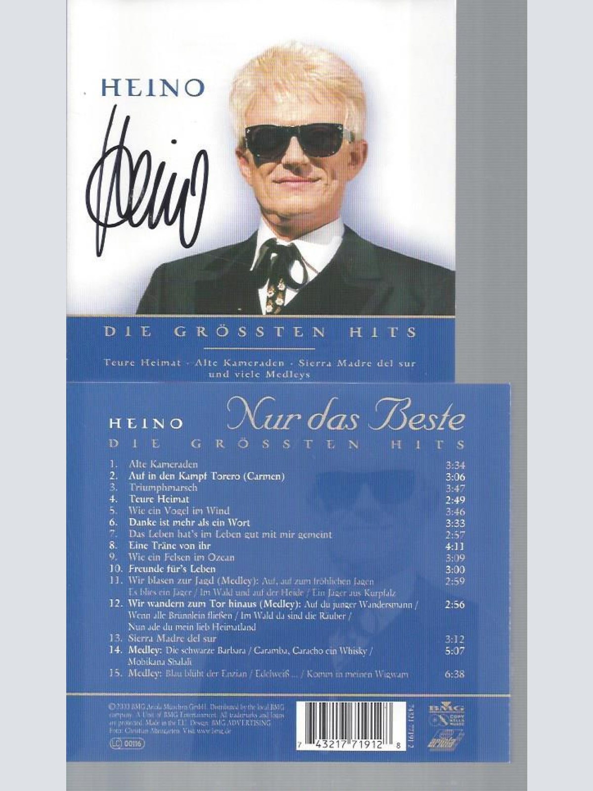 CD-HEINO NUR DAS BESTE // MIT AUTOGRAMM