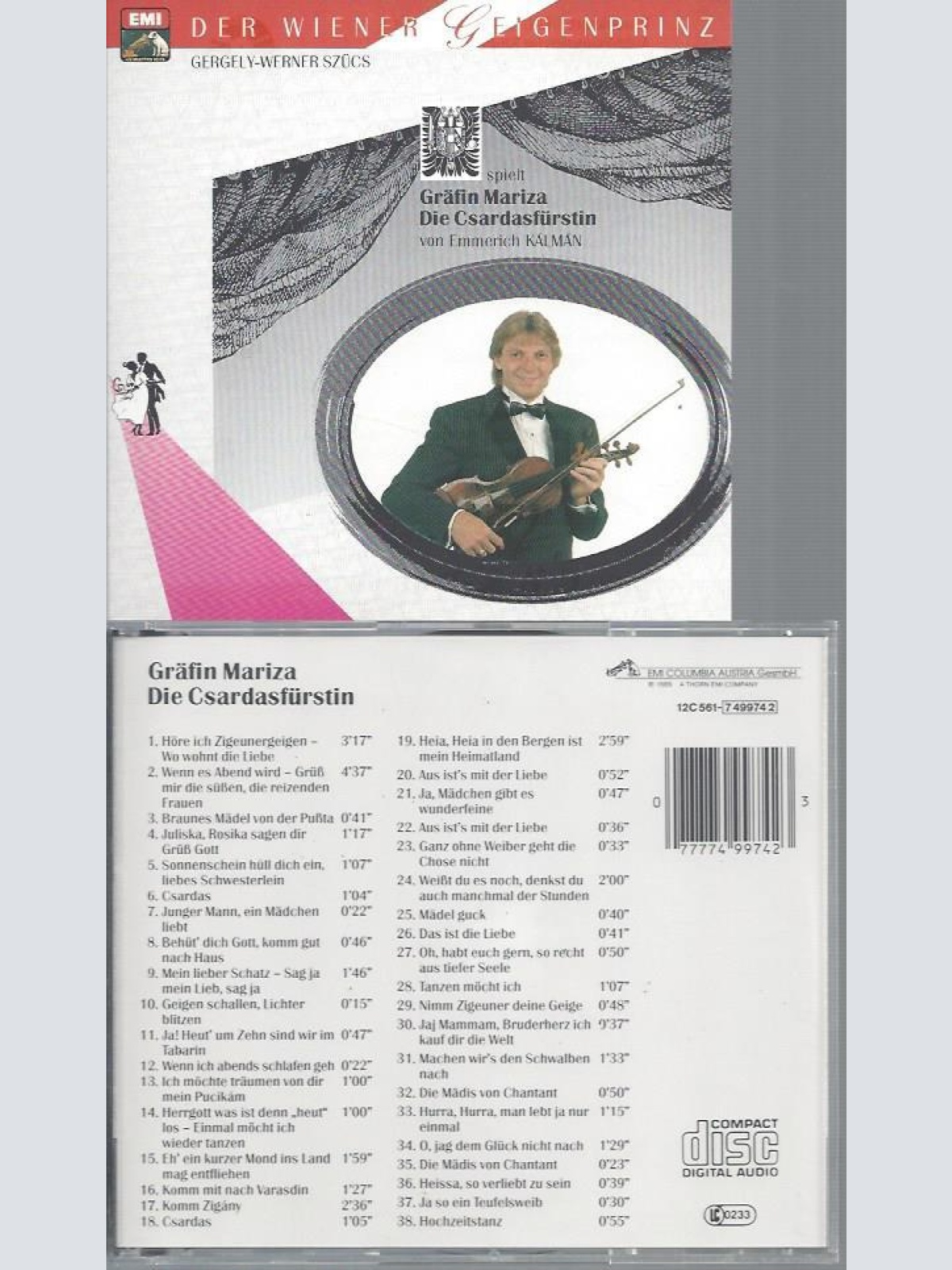 CD--DER WIENER GEIGENPRINZ GERGELY WERNER SZÜCS