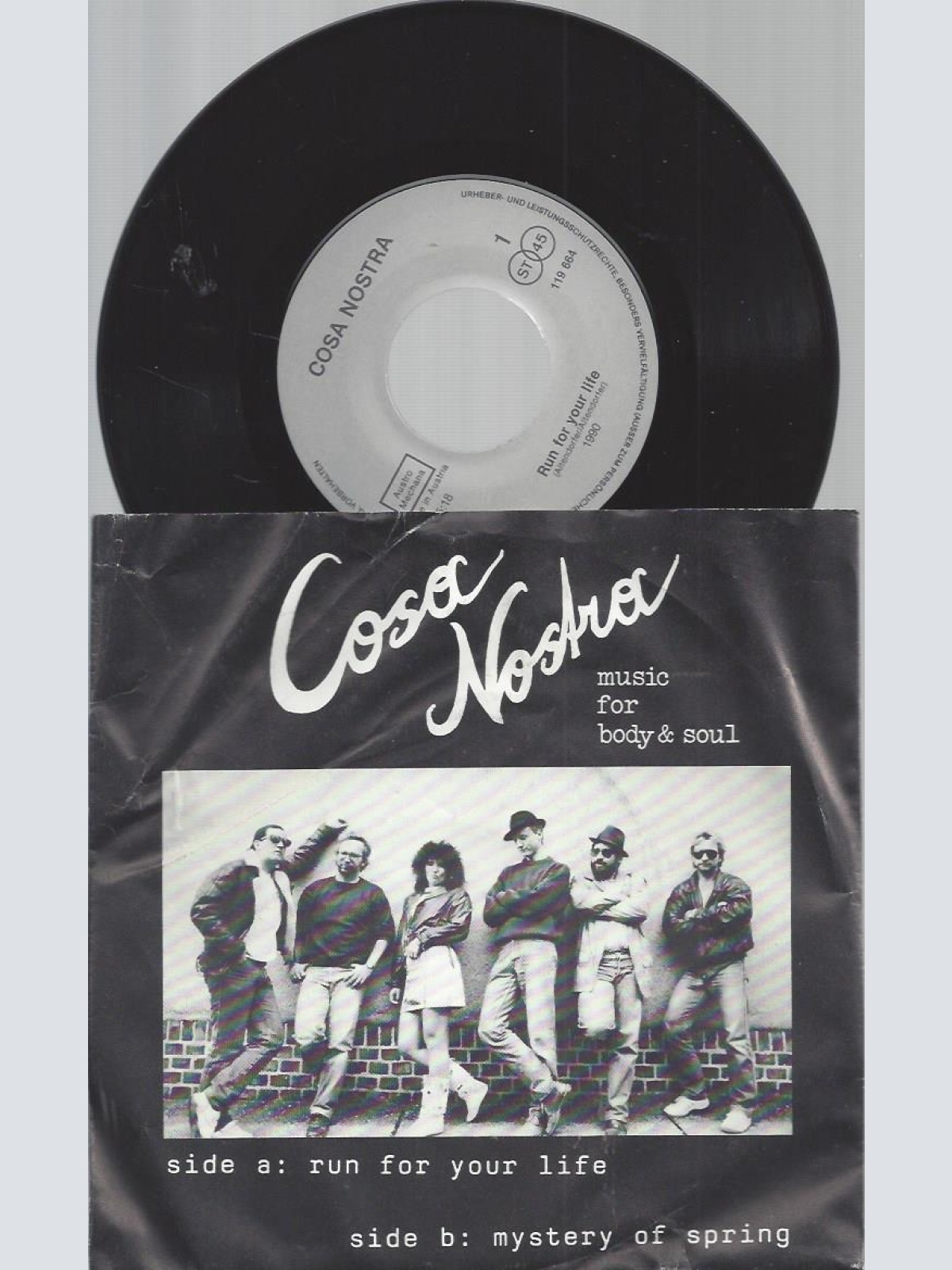 7" COSA NOSTRA RUN FOR YOUR LIFE