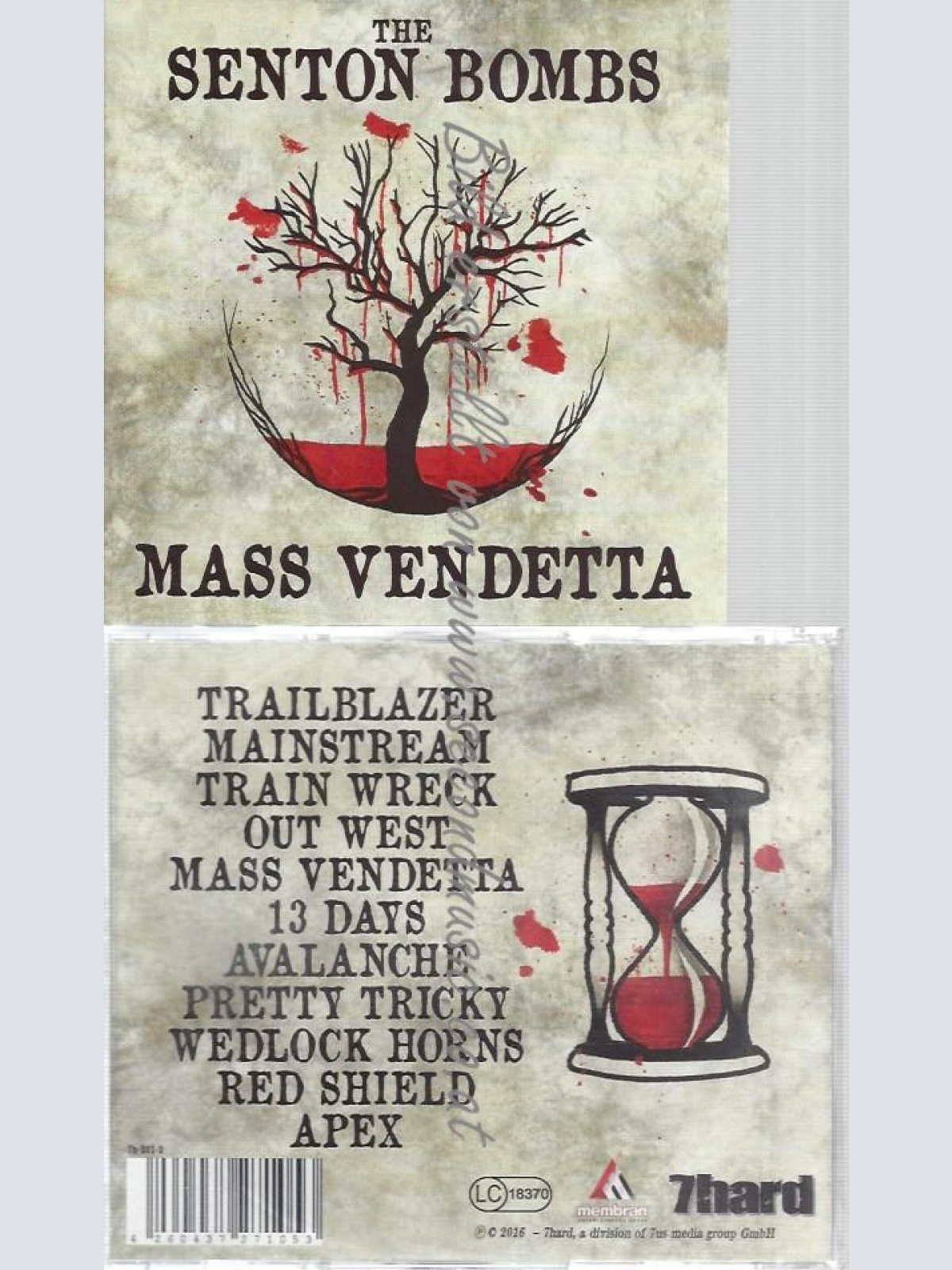 CD--THE SENTON BOMBS--MASS VENDETTA