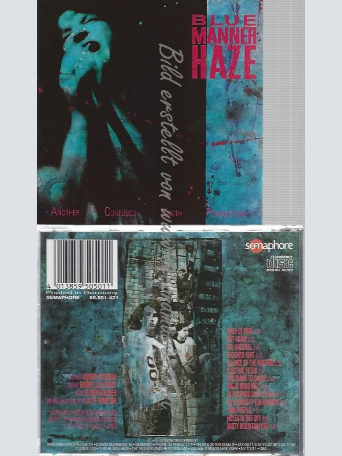 CD--BLUE MANNER HAZE--ANOTHER CONFUSED YOUTH PROD.