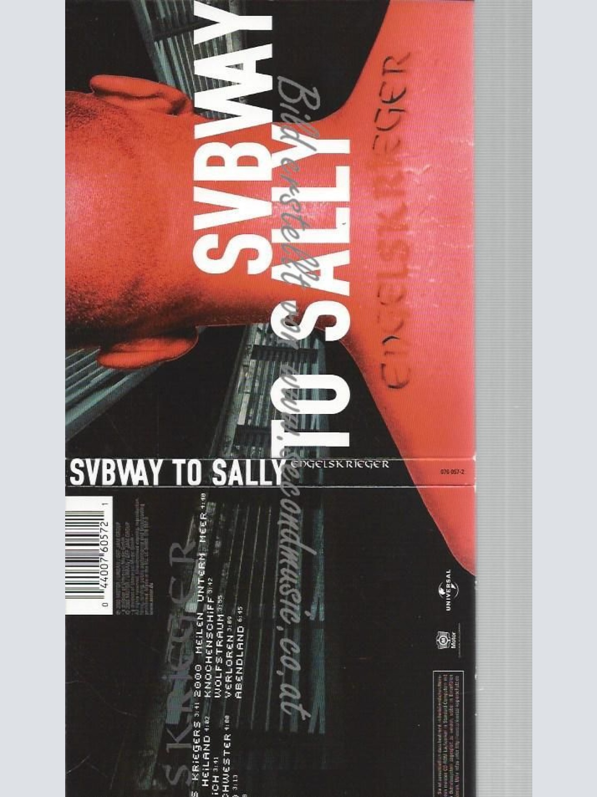 CD--SUBWAY TO SALLY--ENGELSKRIEGER