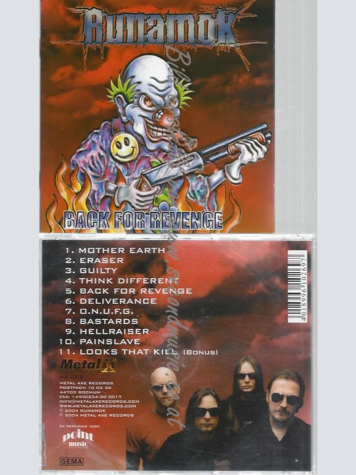 CD--RUNAMOK--BACK FOR REVENGE