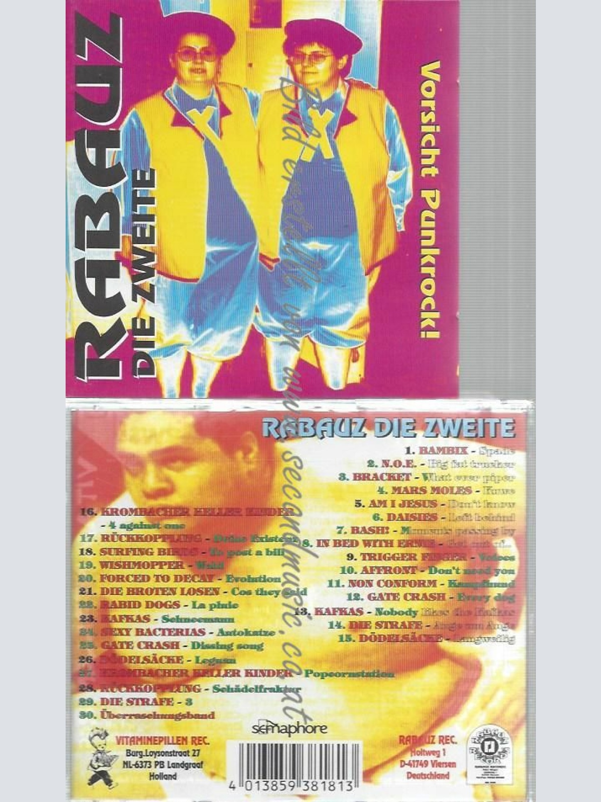 CD--VARIOUS--RABAUZ DIE ZWEITE