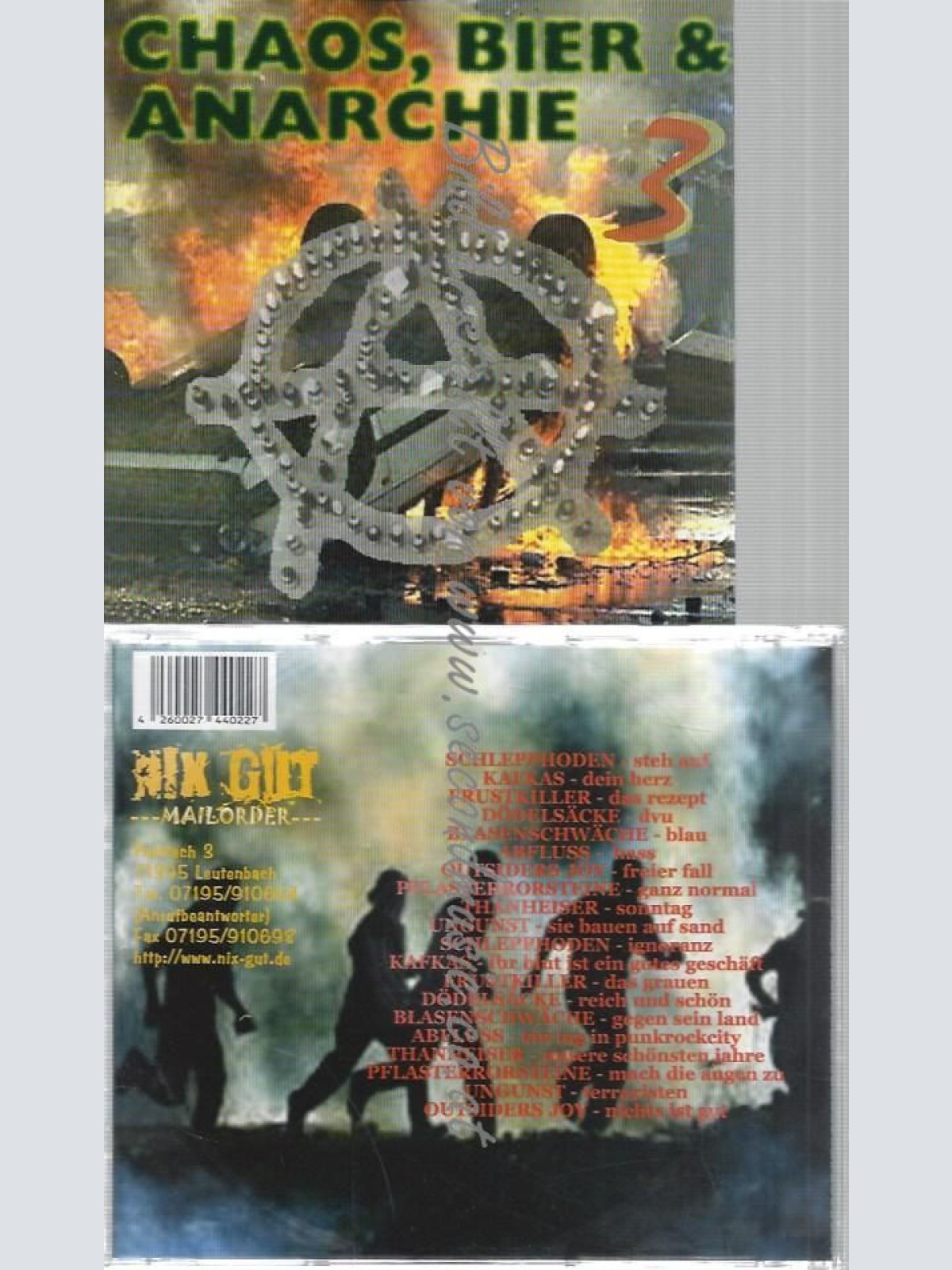 CD--VARIOUS--CHAOS,BIER & ANARCHIE VOL.3