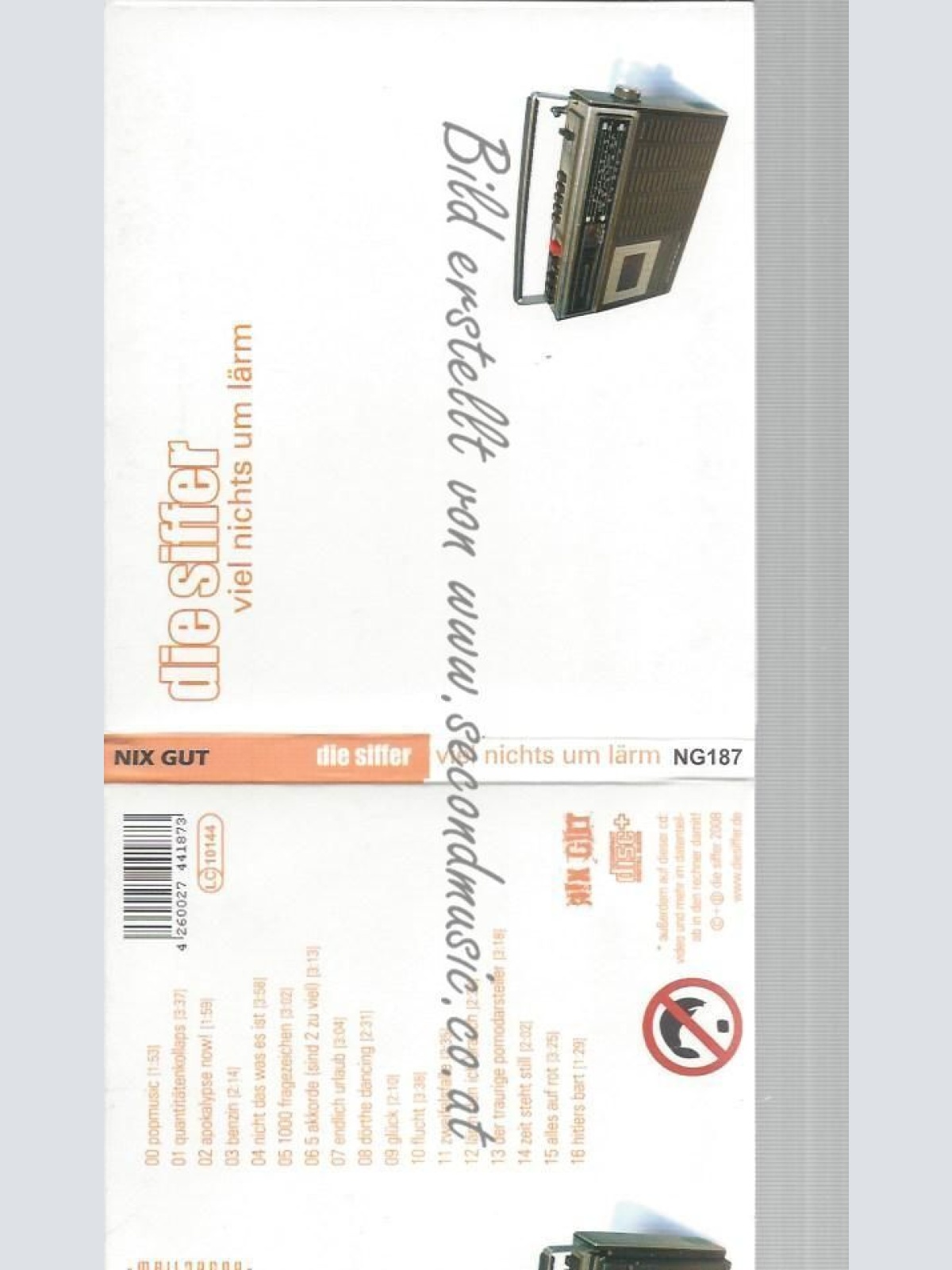 CD--SIFFER,DIE--VIEL NICHTS UM LÄRM