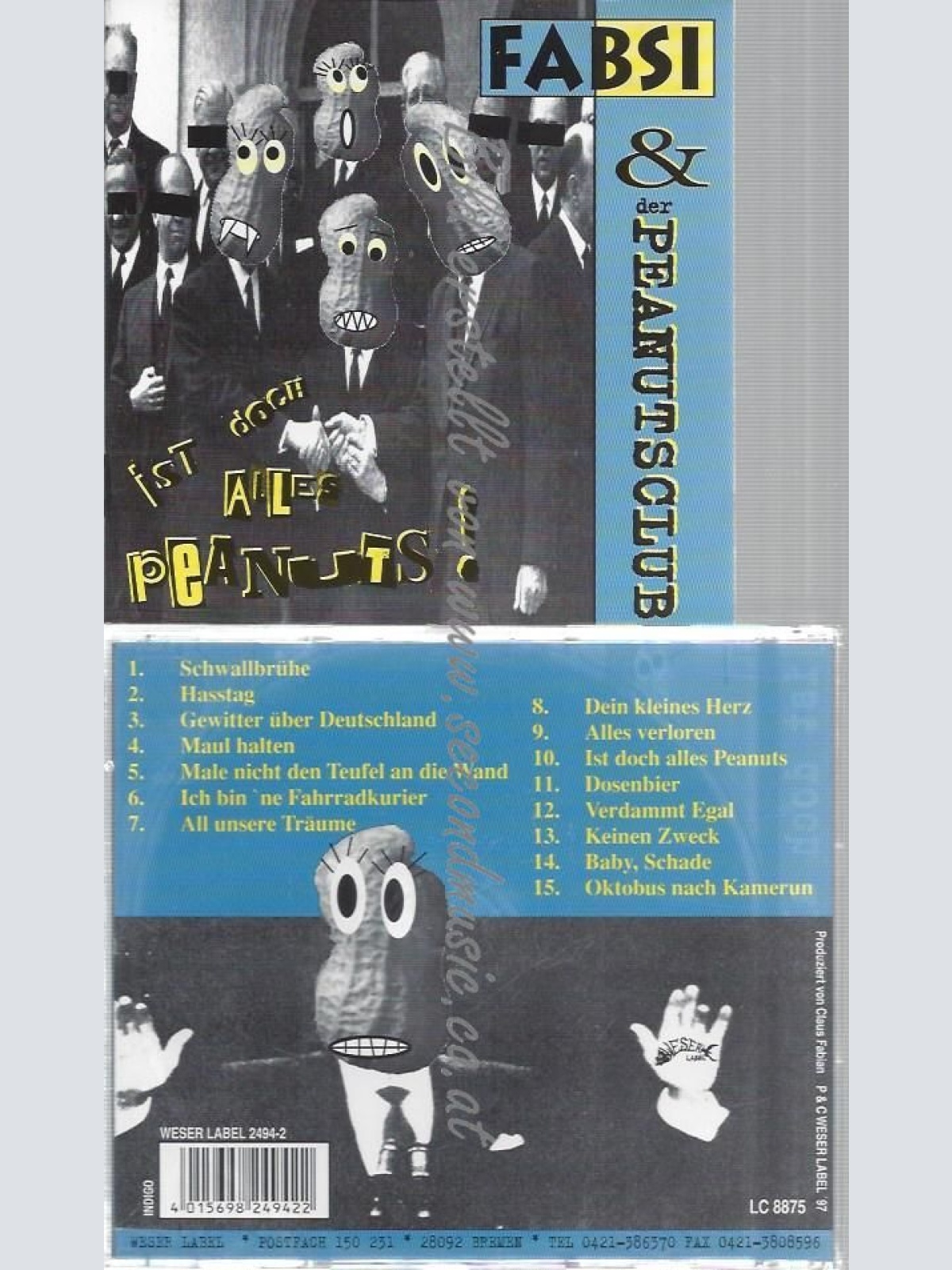 CD--FABSI  & DER PEANUTSCLUB --IST DOCH ALLES PEANUTS