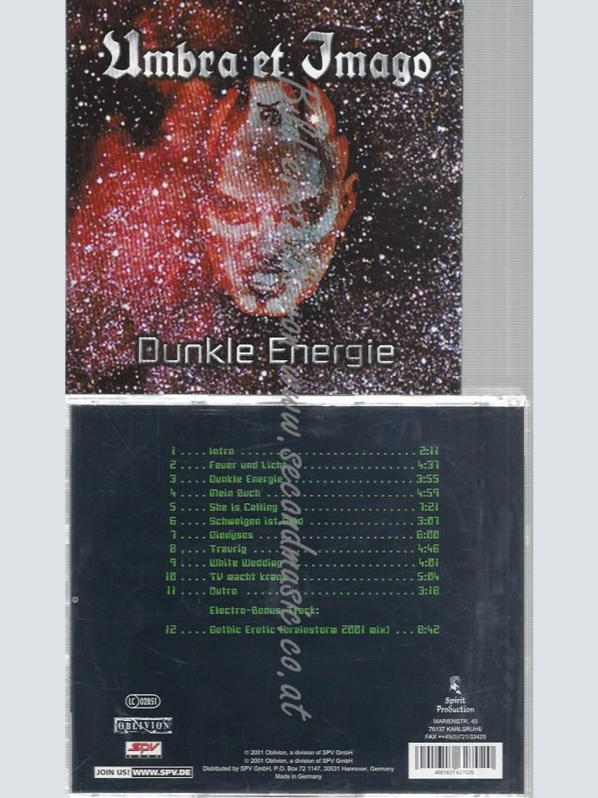 CD--UMBRA ET IMAGO--DUNKLE ENERGIE -EXTENDED VERSION-