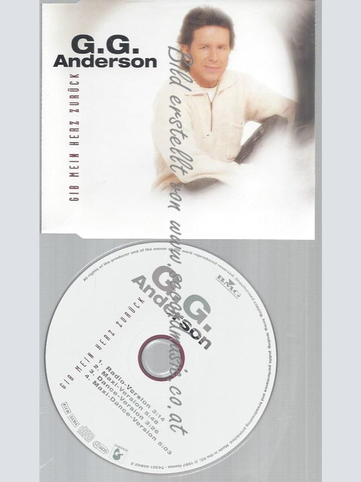 CD--G.G. ANDERSON--GIB' MEIN HERZ ZURÜCK