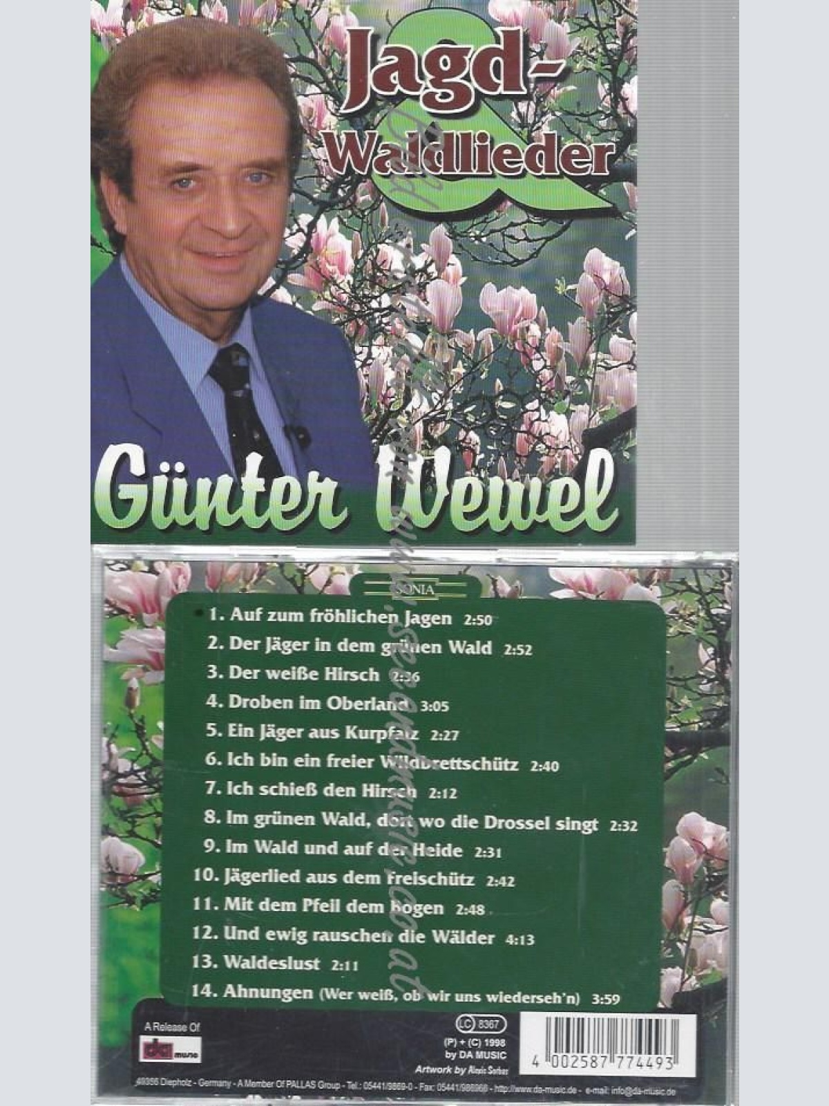 CD--GÜNTER WEWEL--JAGD-UND WALDLIEDER