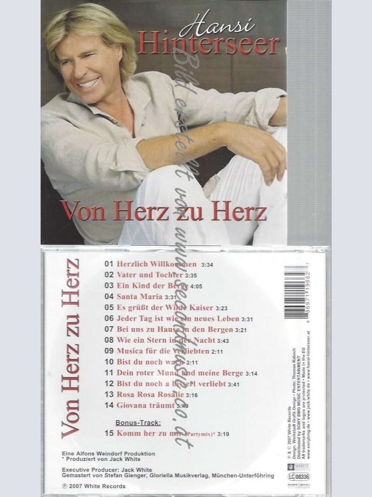 CD--VON HERZ ZU HERZ/ HANSI HINTERSEER--
