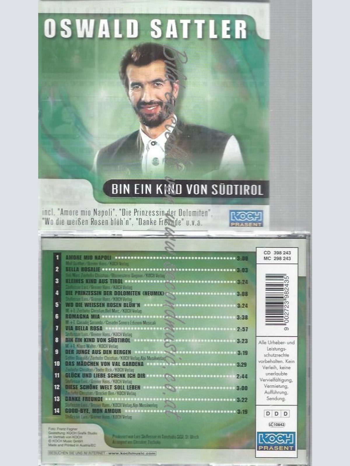 CD--SÜDTIROL/ OSWALD SATTLER--BIN EIN KIND  VON