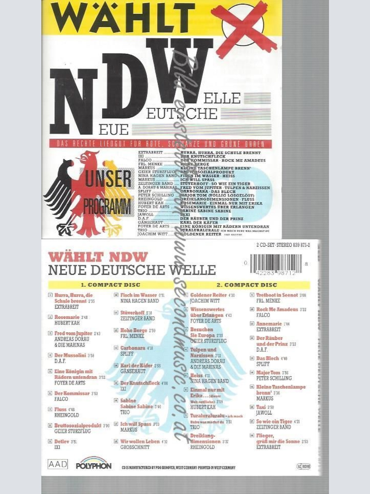 CD--RHEINGOLD UND HUBERT KAH--WÄHLT NDW | DOPPEL-CD