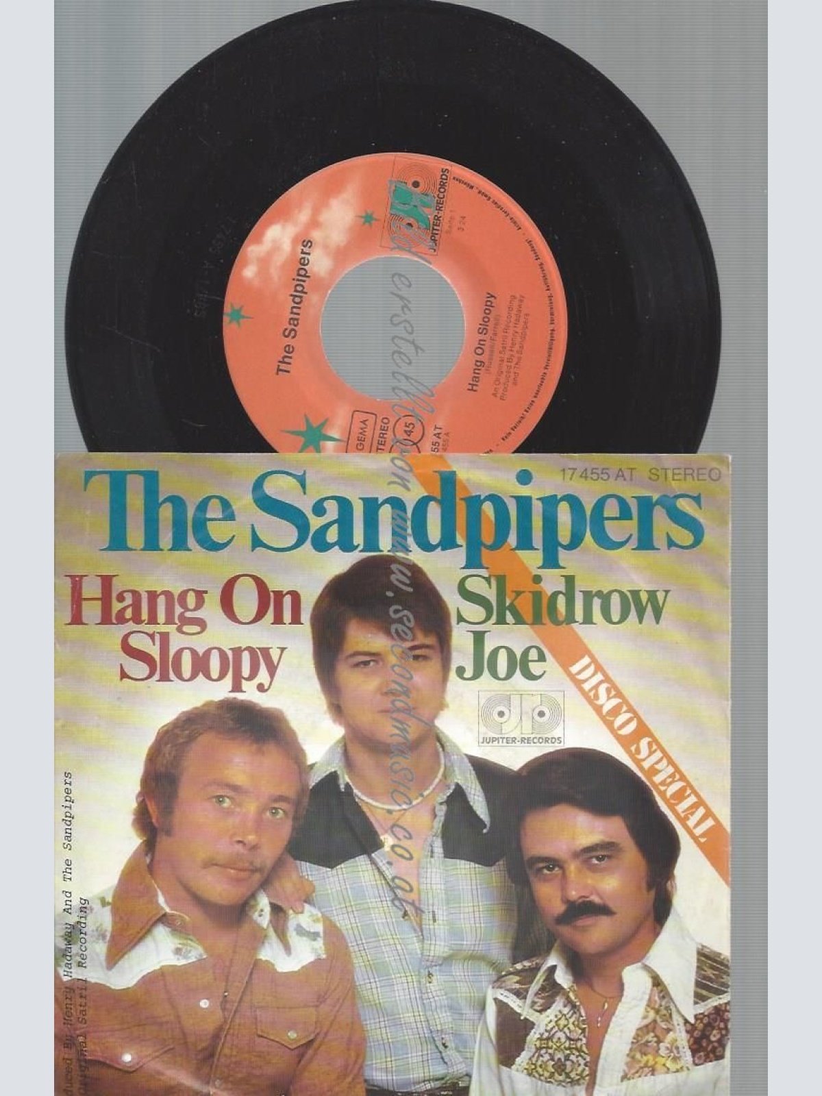 7"  THE SANDPIPERS HANG ON SLOOPY
