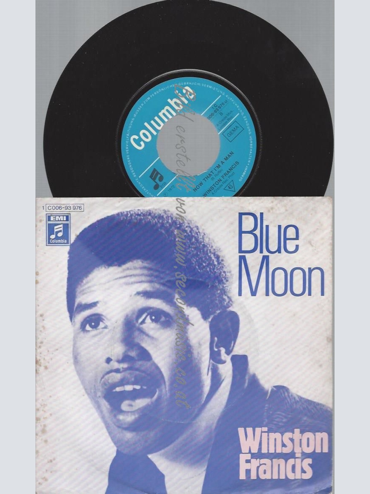 7"   Winston Francis – Blue Moon