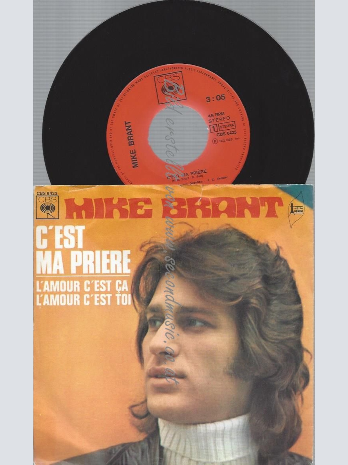 7"  Mike Brant  C'est Ma Prière