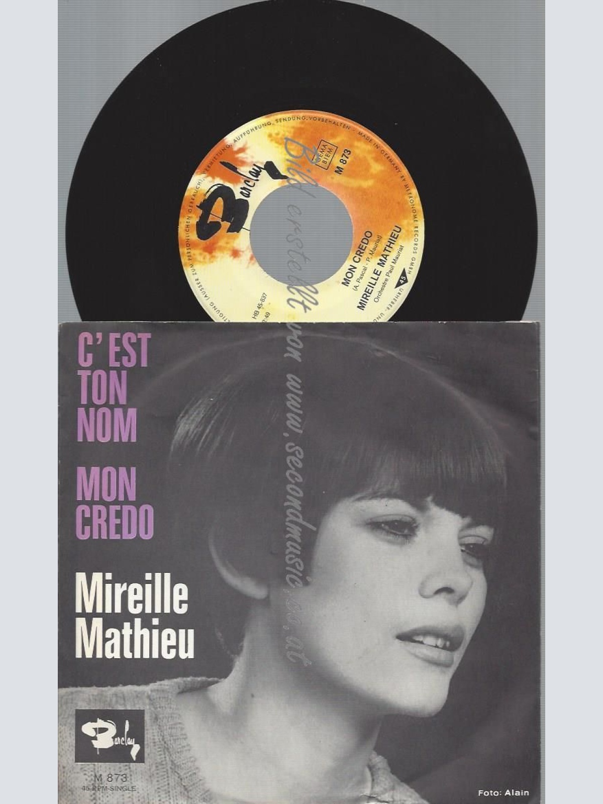 7"  Mireille Mathieu  C'est Ton Nom