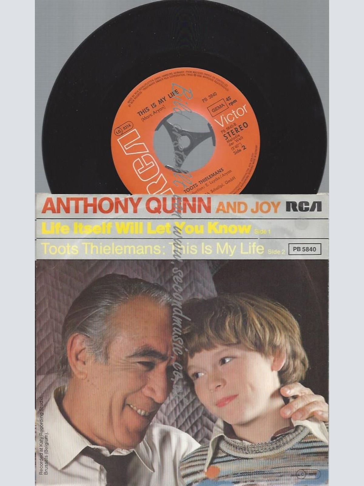 7" Anthony Quinn And Joy – Life Itself Will Let You Know