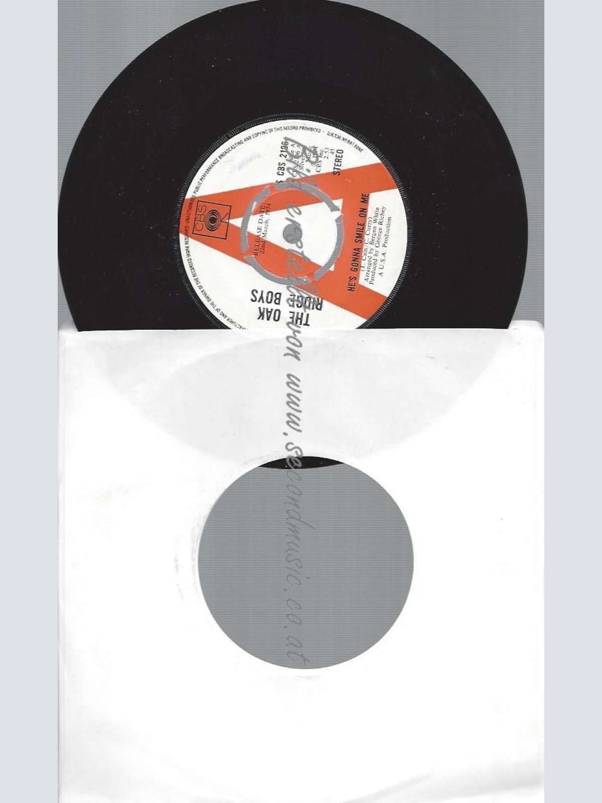 7"  THE OAK RIDGE BOYS HE'S GONNA SMILE ON ME //PROMO