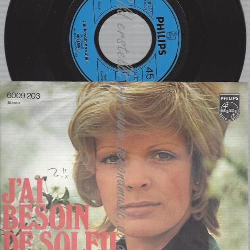 7"  Severine – J'ai Besoin De Soleil
