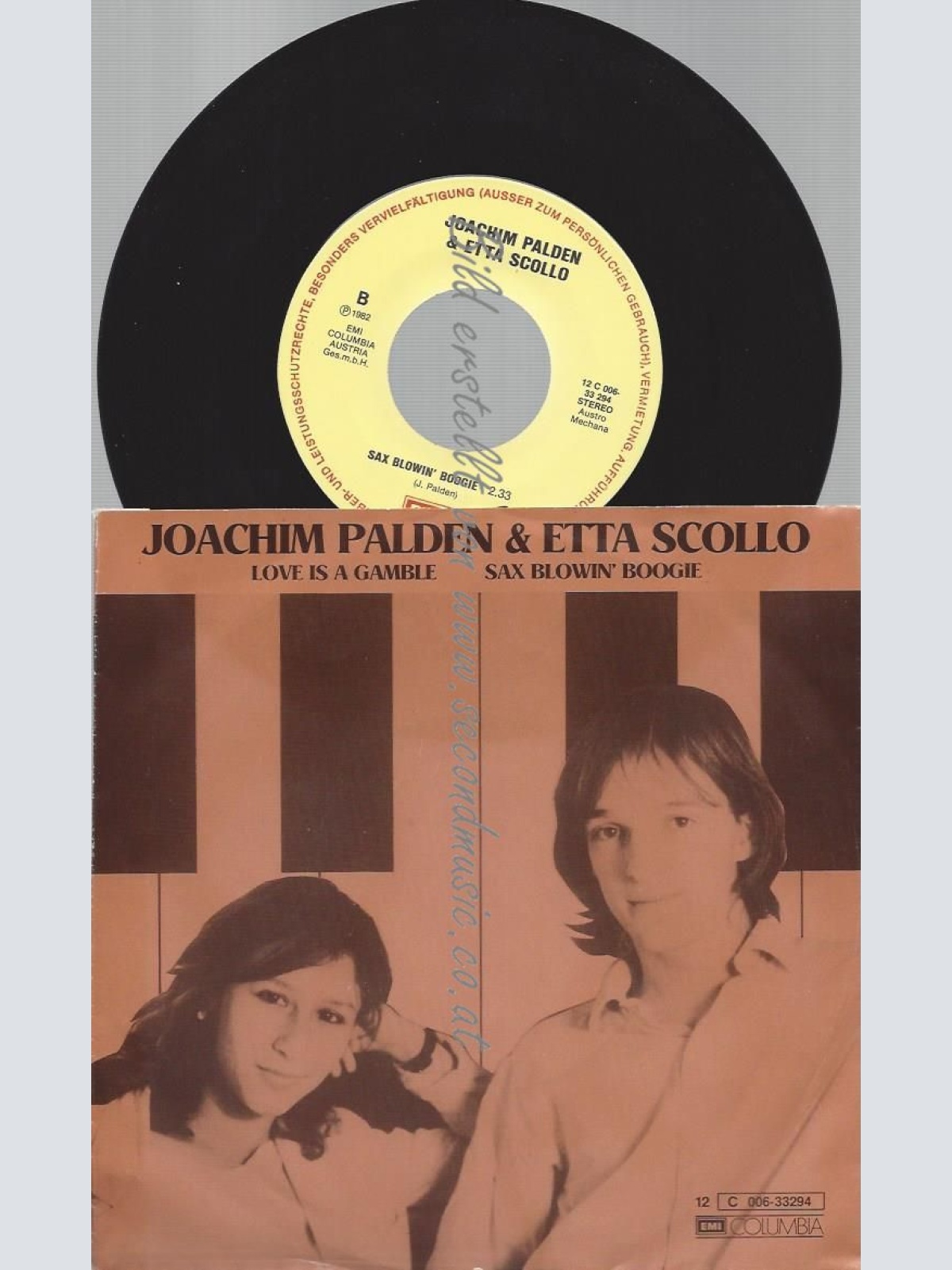 7"   Joachim Palden & Etta Scollo  Love Is A Gamble