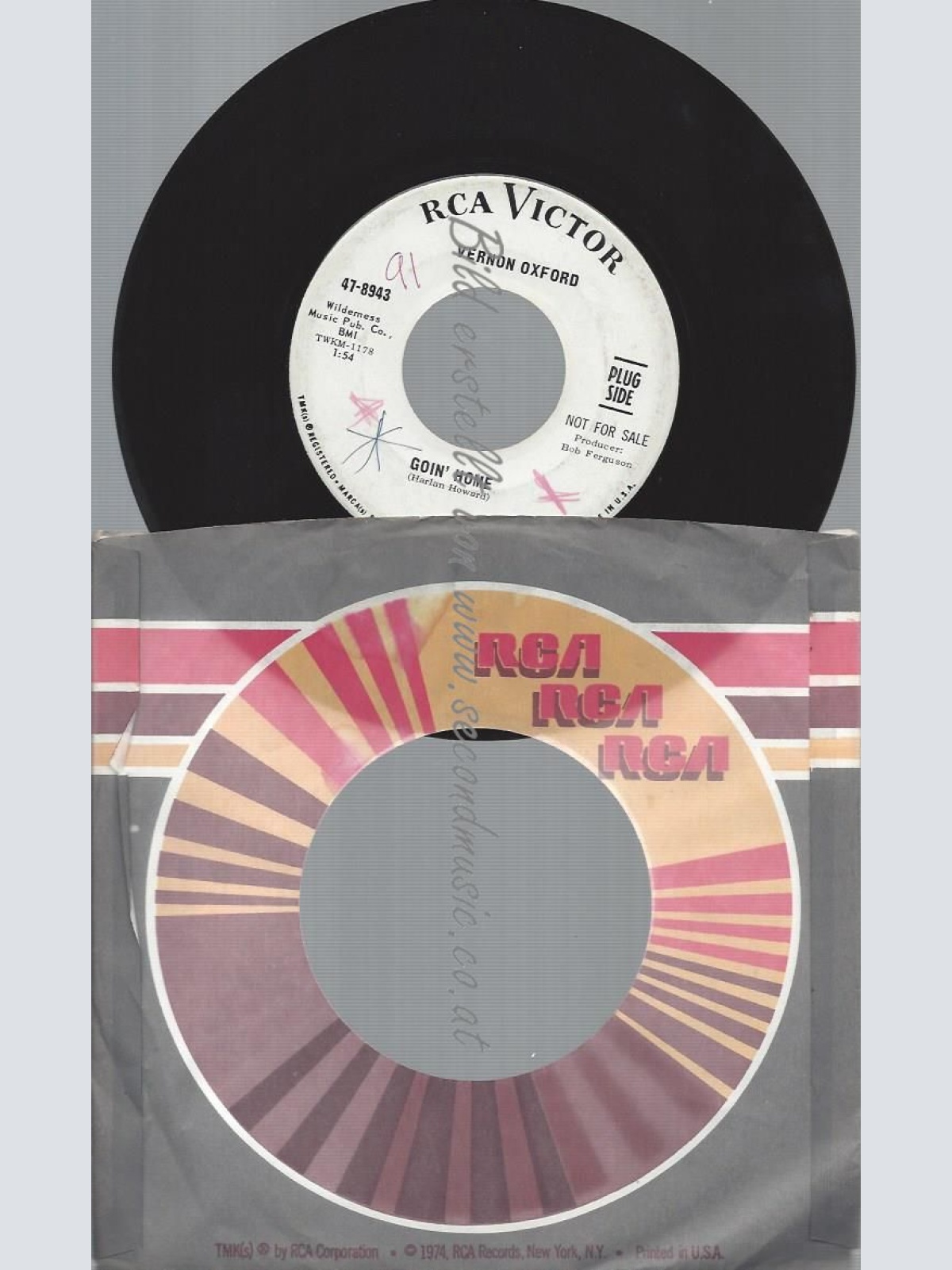 7"   Vernon Oxford  Goin' Home    //PROMO