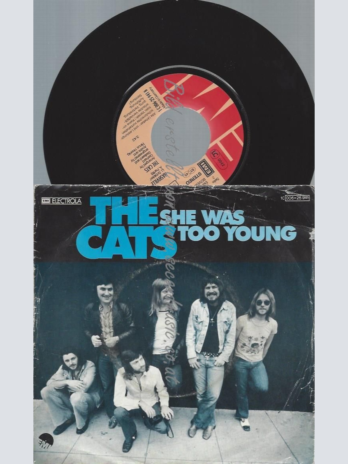 7"  The Cats – She Was Too Young