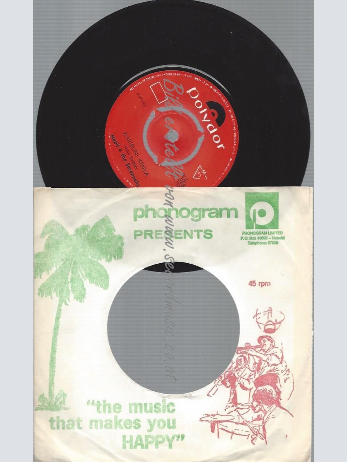 7" Nabil & The Savannahs Karibuni Kenya