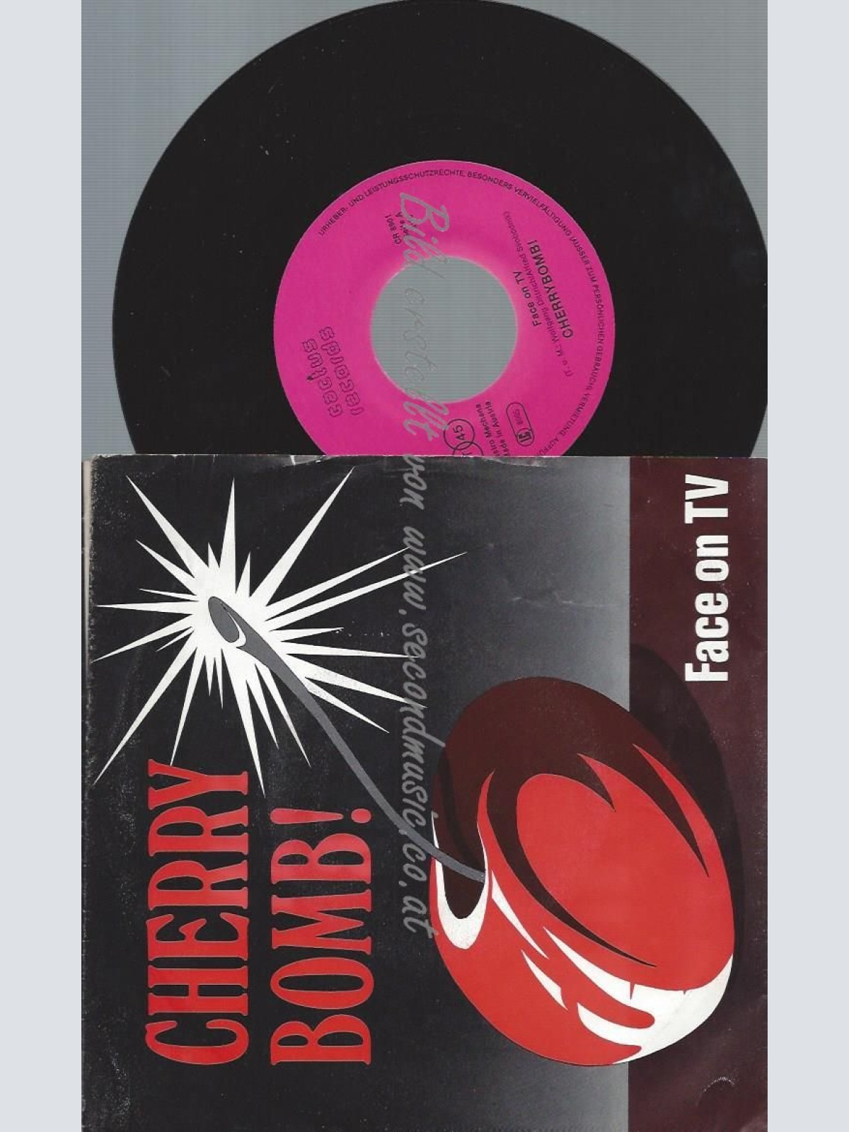 7"  Cherry Bomb!  Face On Tv